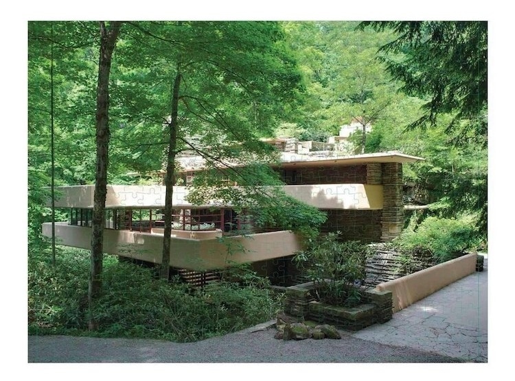 Frank Lloyd Wright Double-Sided Fallingwater Puzzle by Galison