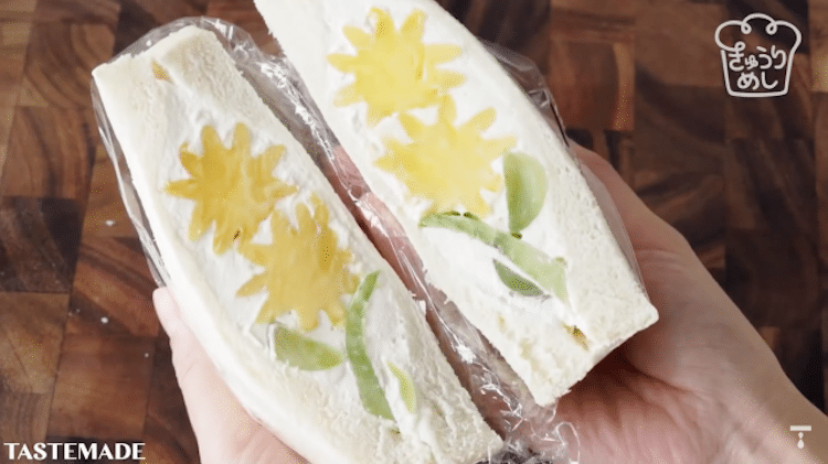 Fruit Flower Sandwiches by Tastemade Japan