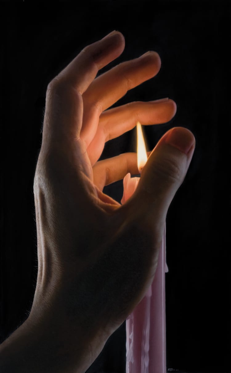 Realistic Hand Painting by Javier Arizabalo Garcia