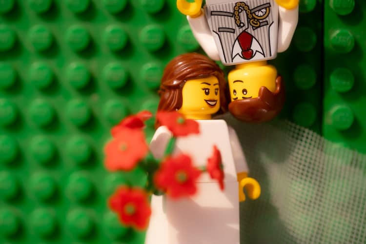 Fotos de una boda de LEGO
