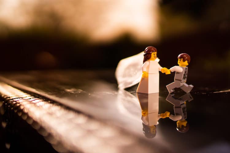 Fotos de una boda de LEGO