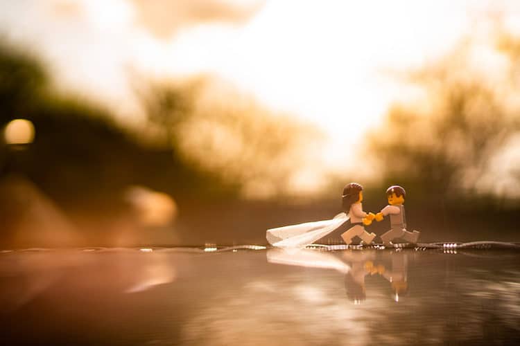 Fotos de una boda de LEGO