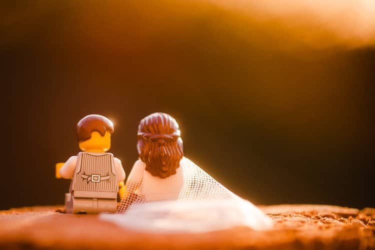 Fotos de una boda de LEGO