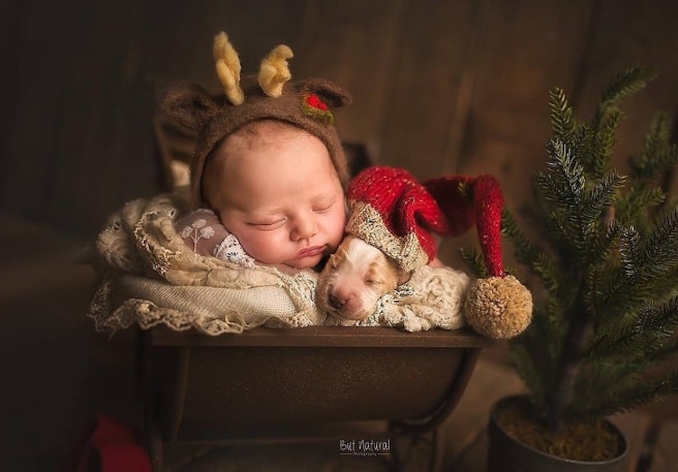 Newborn Photography with Baby Animals by Sujata Setia