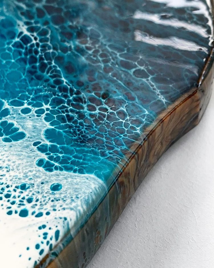 Ocean Resin Art by Roni Langley
