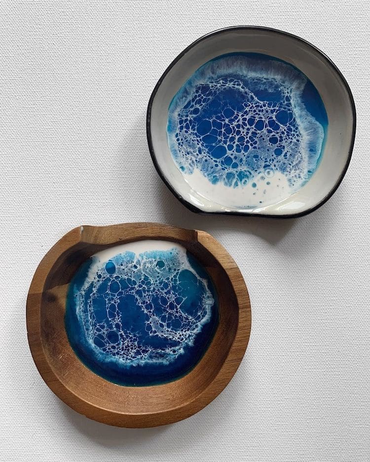 Ocean Resin Art by Roni Langley