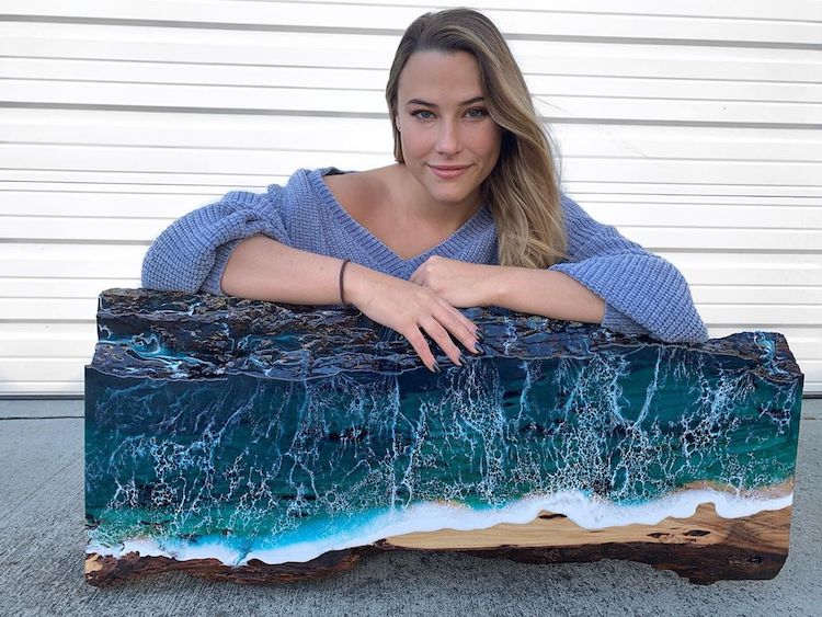 Awe-Inspiring Resin Ocean Art Brings the Beauty of Nature Indoors