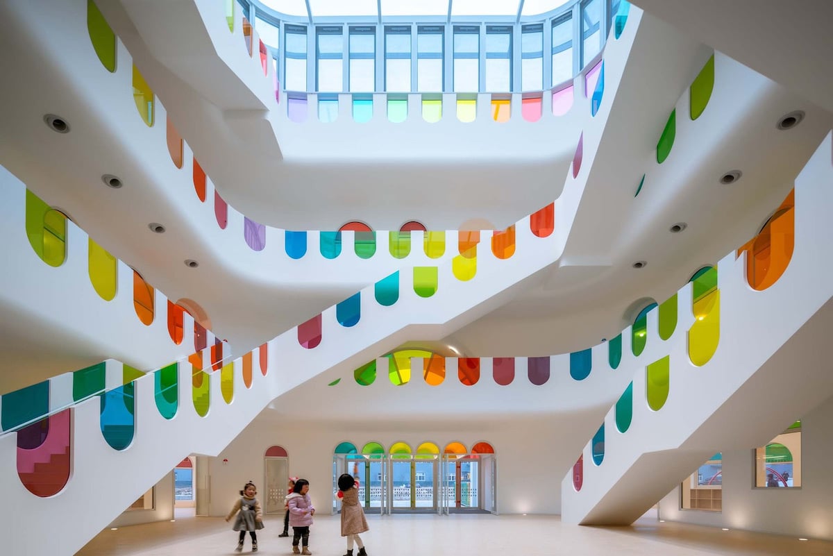 Interior of Rainbow Kindergarten in China