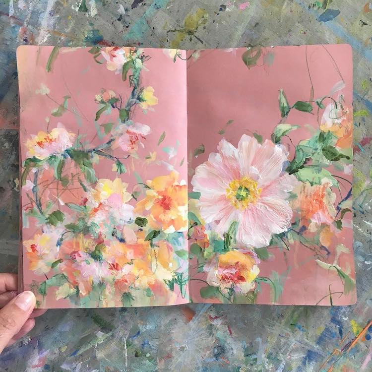 Sketchbook Flower Artwork