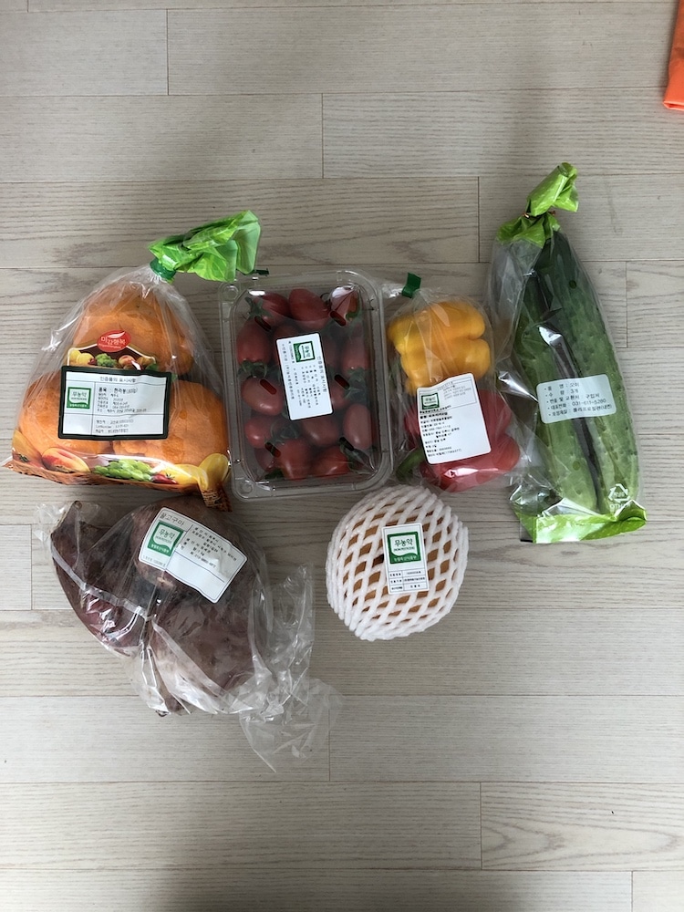 Fresh Produce Given to Self-Quarantine Citizens in South Korea
