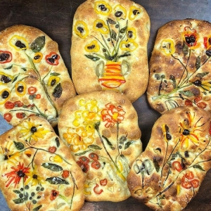 Baker Creates Visually Tasty Focaccia Bread Art Inspired by Van Gogh