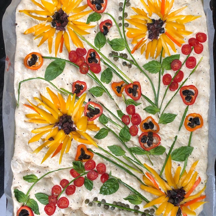 focaccia decorada