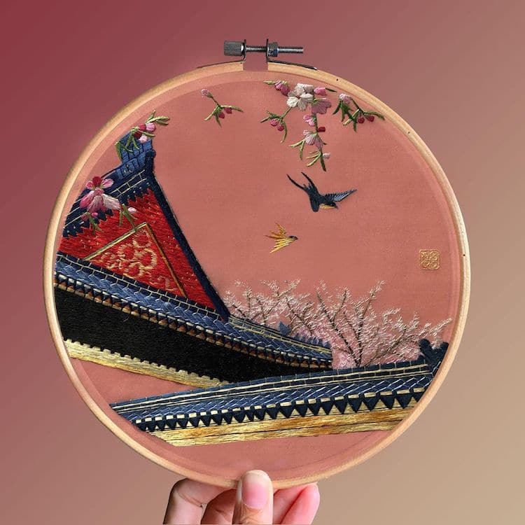 bordado chinês por yingifts