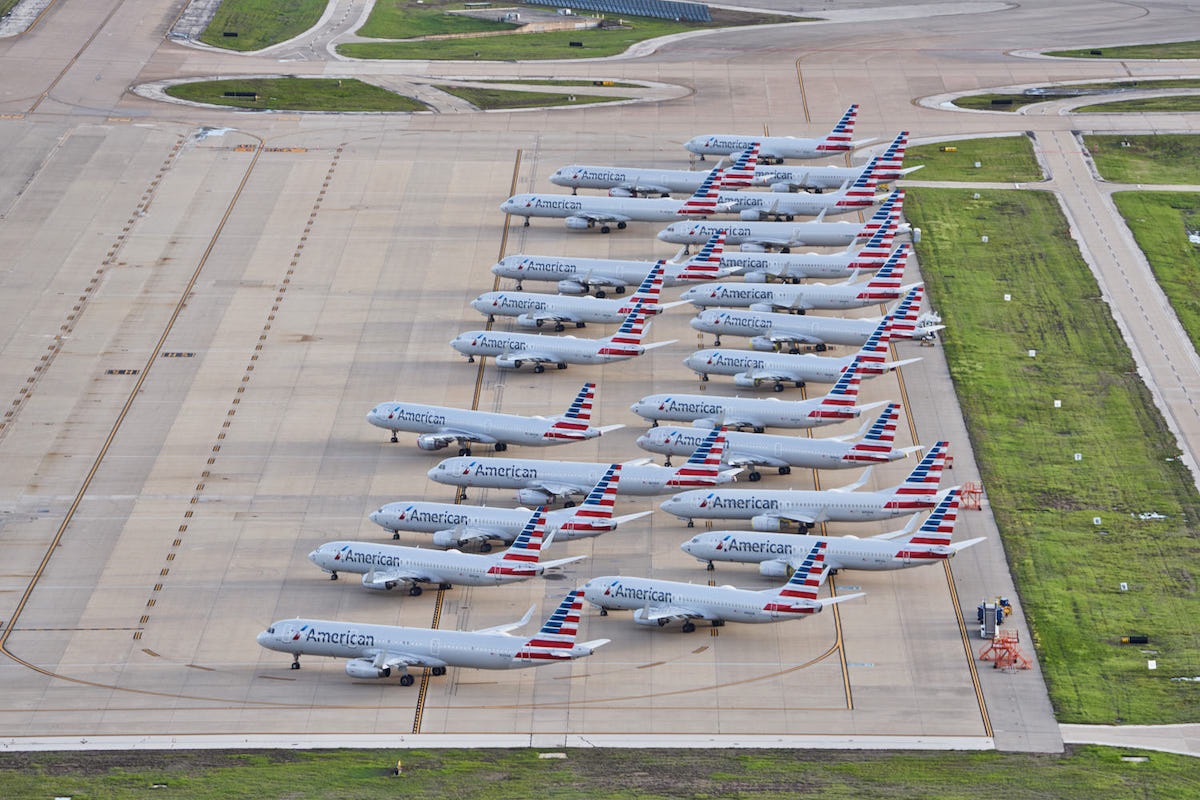 American Airlines Planes Grounded at Dallas/Fort Worth International Airport