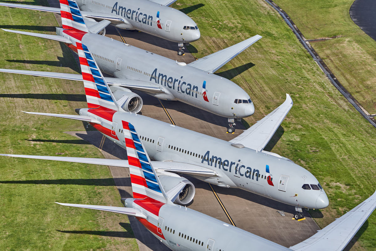 Aviones de American en el aeropuerto internacional de Tulsa