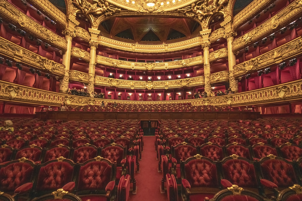 Interior of the Paris Opera House, Paris, France