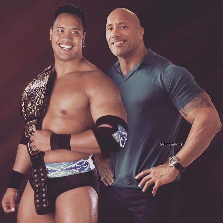 The Rock Then and Now