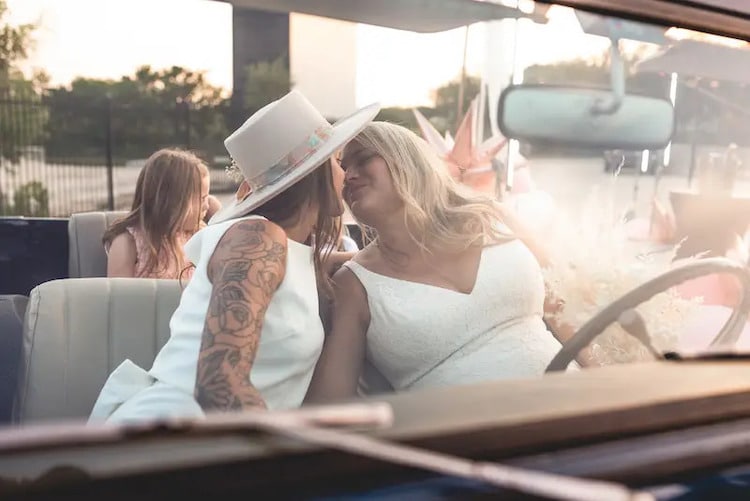 Wedding at Drive-In Theater