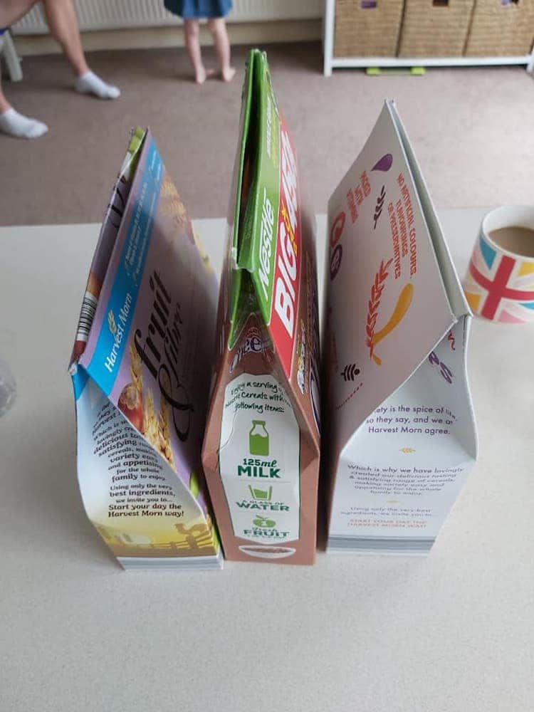 Life Hack for Folding Cereal Boxes