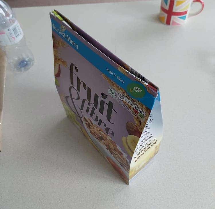 Life Hack for Folding Cereal Boxes