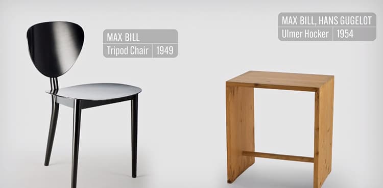 Two Chairs from Vitra's documentary Chair Times: A History of Seating – From 1800 to Today