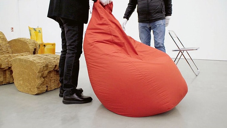 Bean Bag From Vitra's documentary Chair Times: A History of Seating – From 1800 to Today