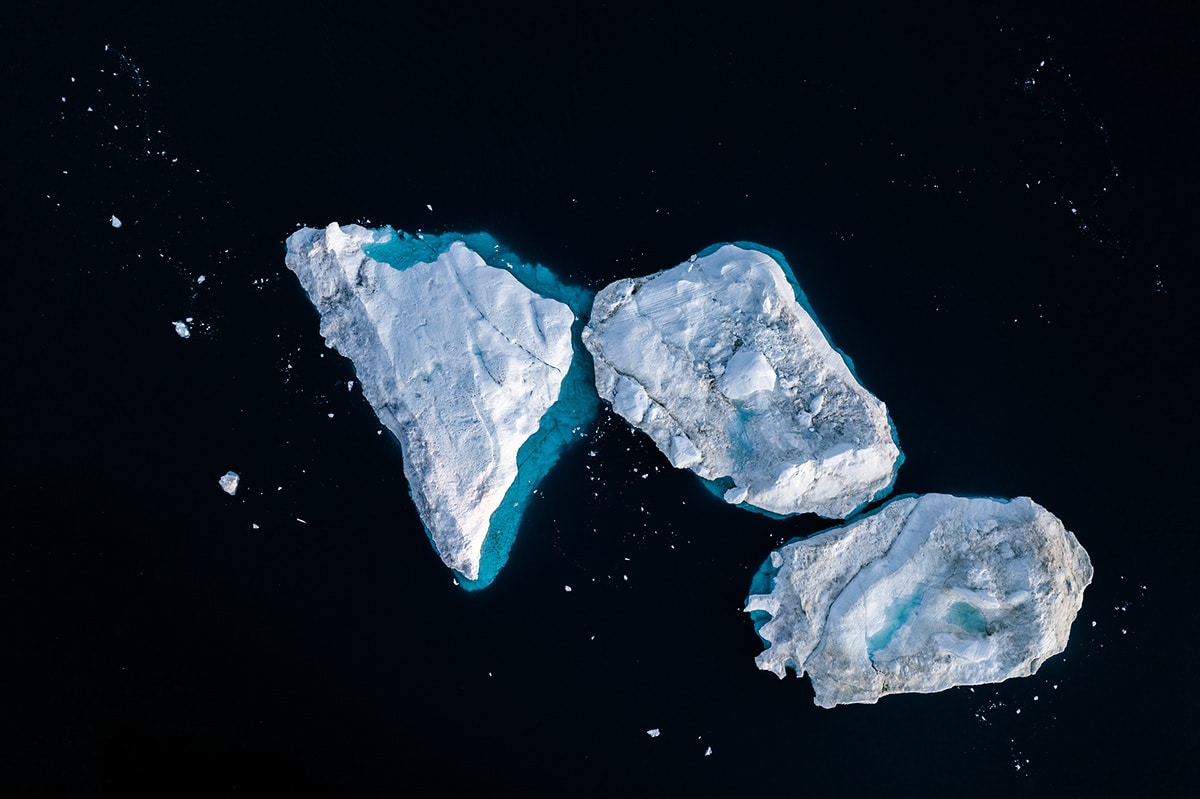 Aerial Photo of an Iceberg in Greenland