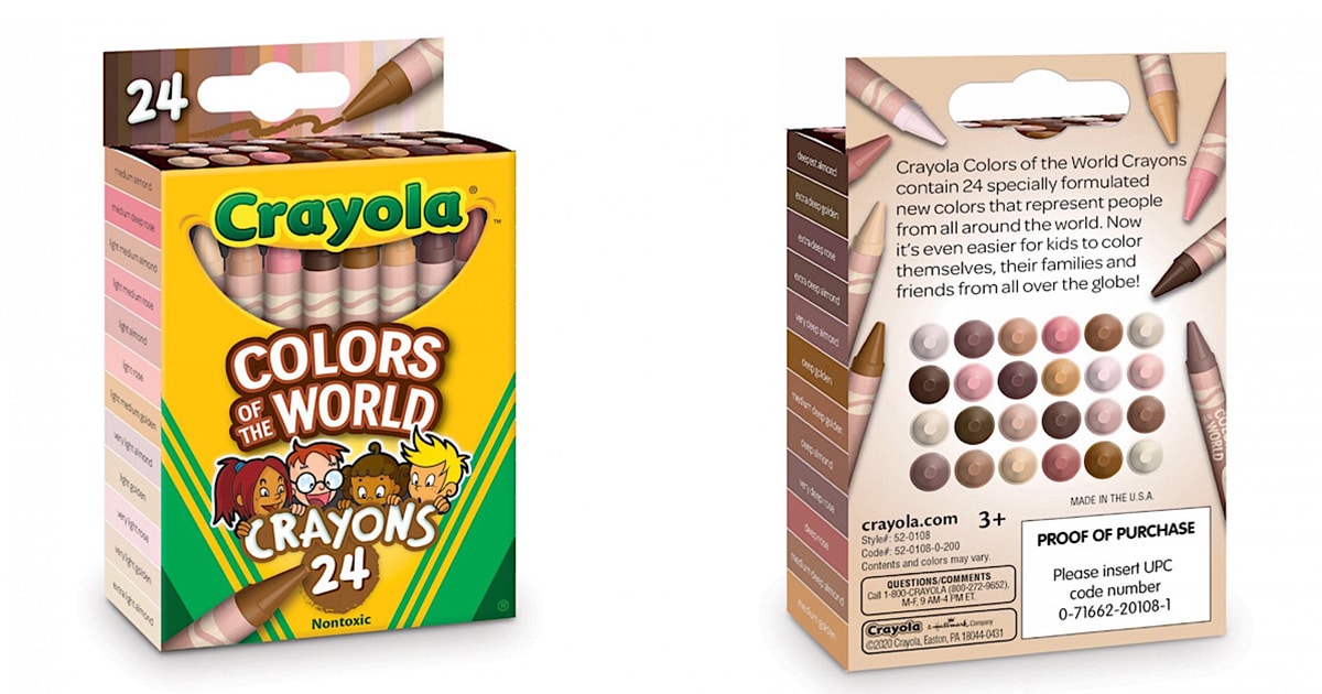 Crayola Have Released Colors Of The World Crayons Set Which Includes 24  Skin Tones