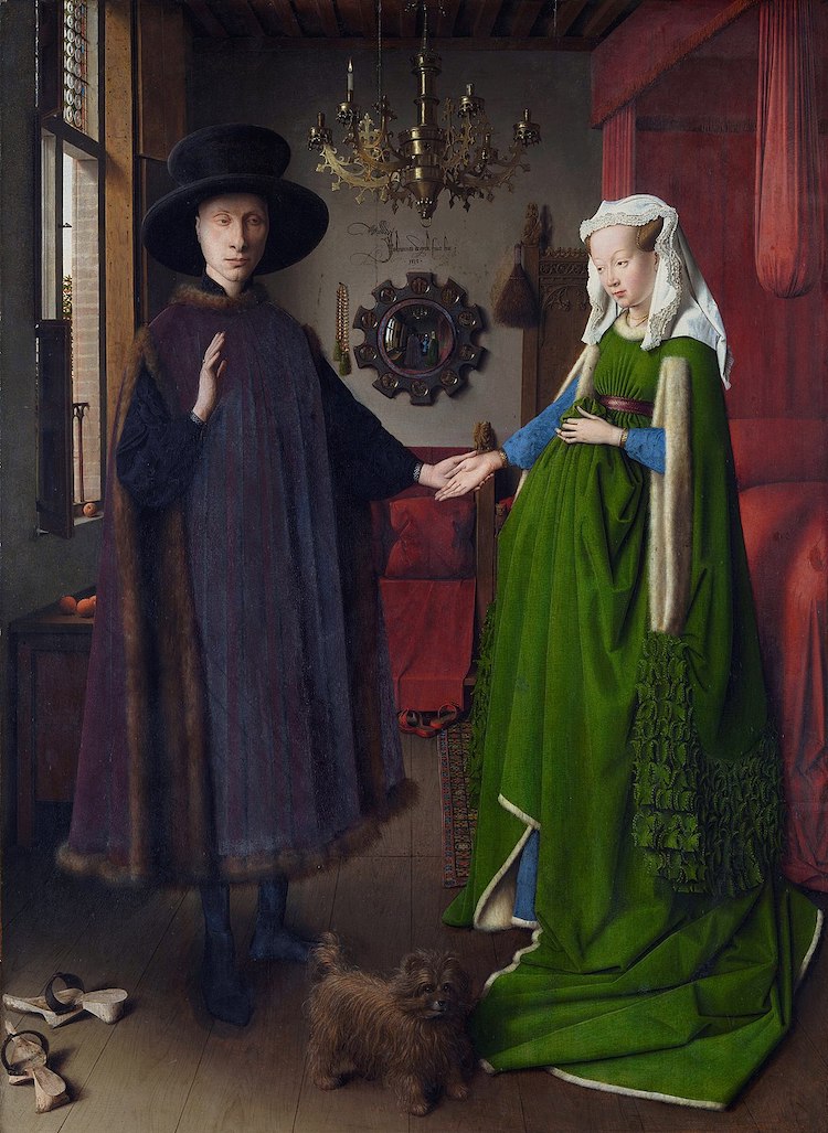 Retrato de Giovanni Arnolfini y su esposa de Jan van Eyck
