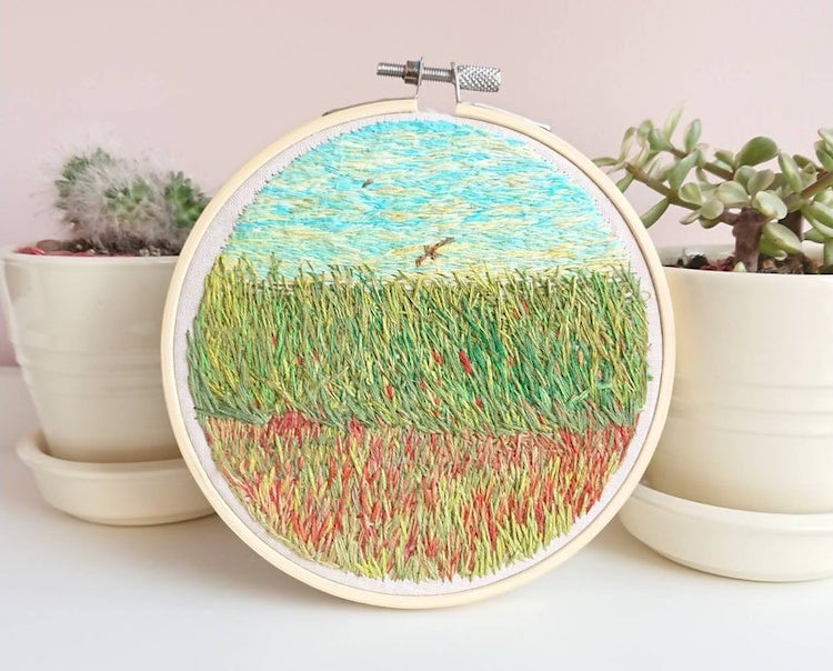 Impressionism Embroidery by Ludmila Perevalova