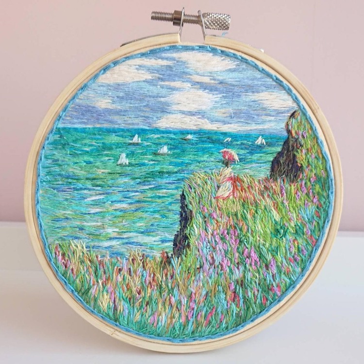 Impressionism embroidery by Ludmila Perevalova