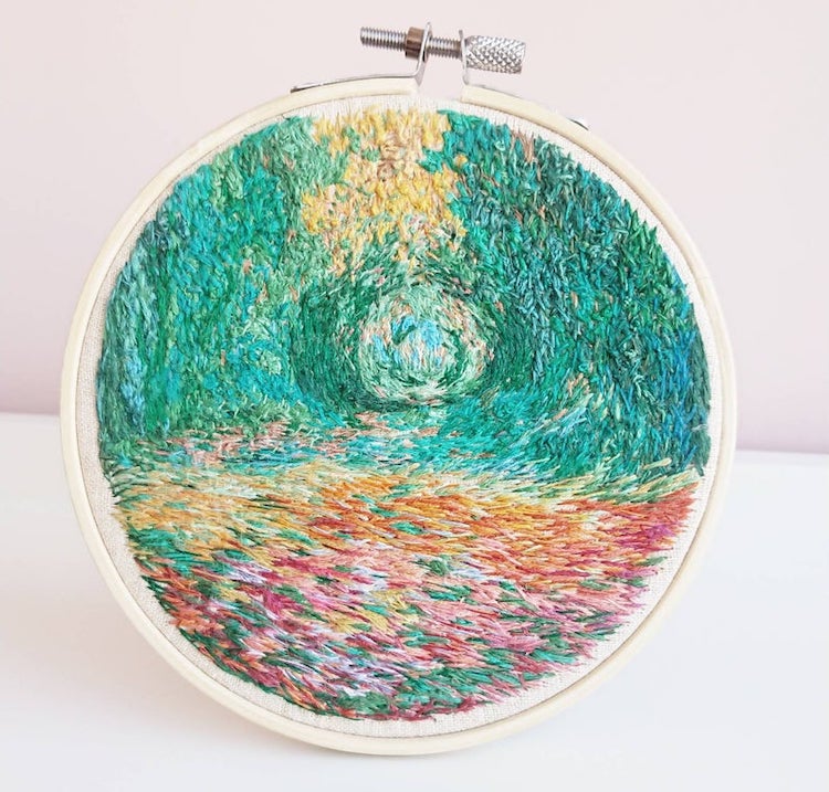 Impressionism Embroidery by Ludmila Perevalova
