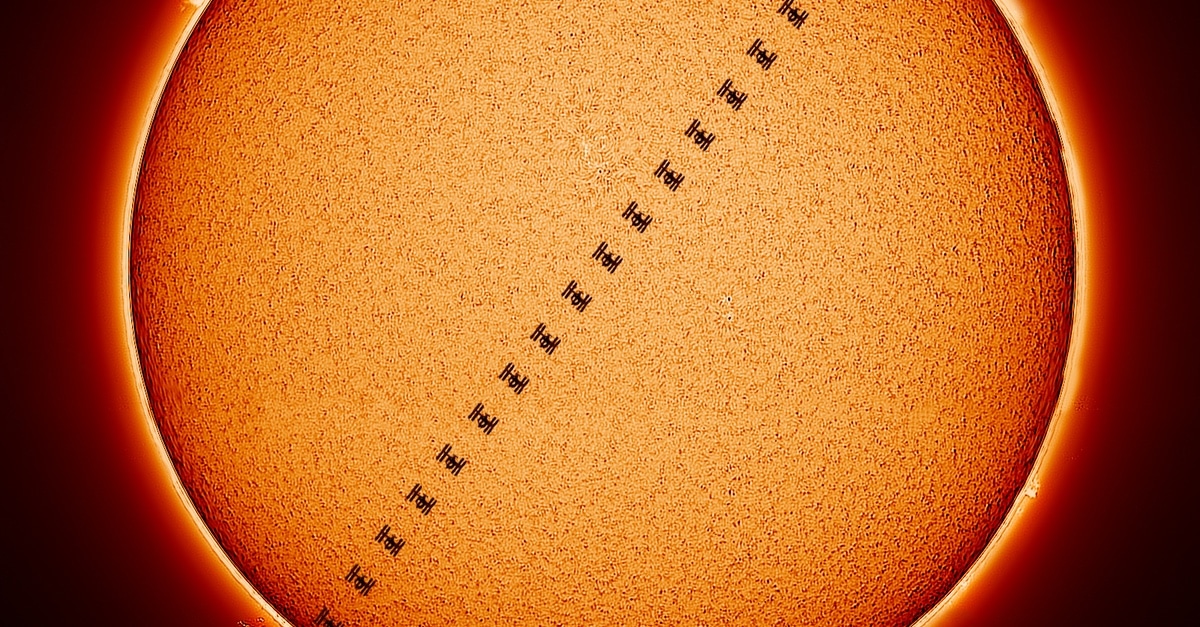 Photographer Captures ISS Trasiting the Sun in First Solar Photo Shoot