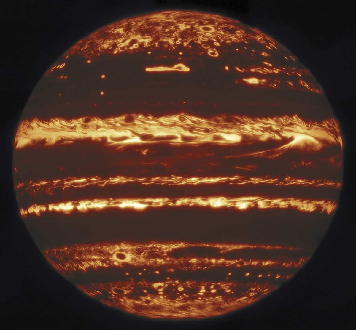 Jupiter in Infrared Light
