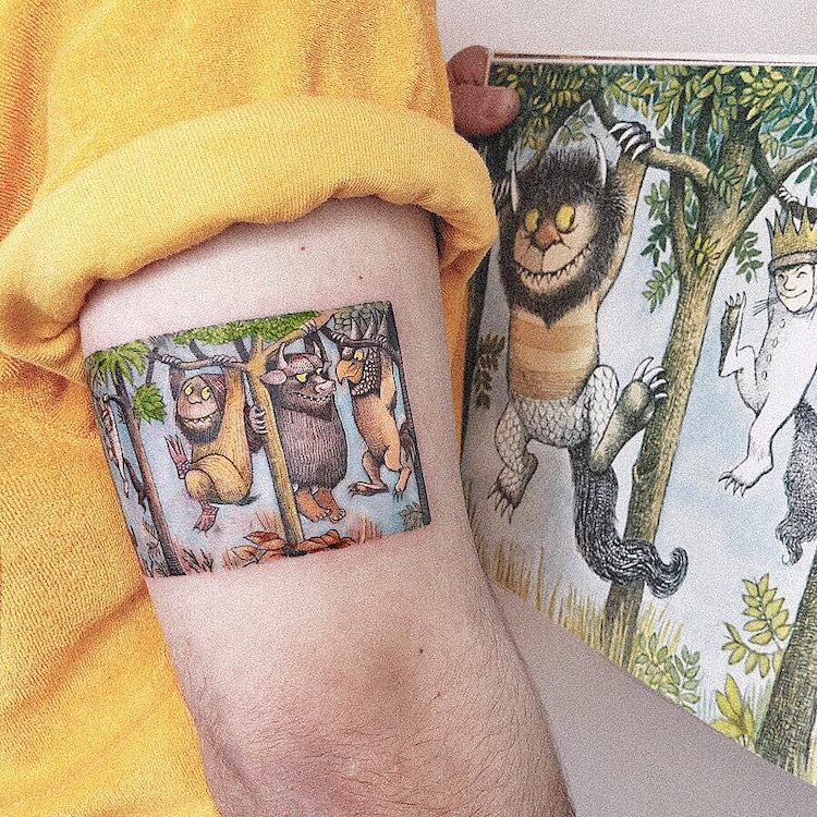 tatuaje de Where the Wild Things Are