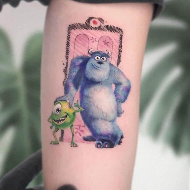 tatuaje de monsters inc