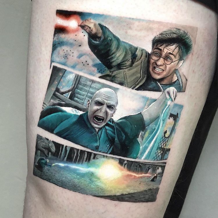 tatuaje de Harry Potter
