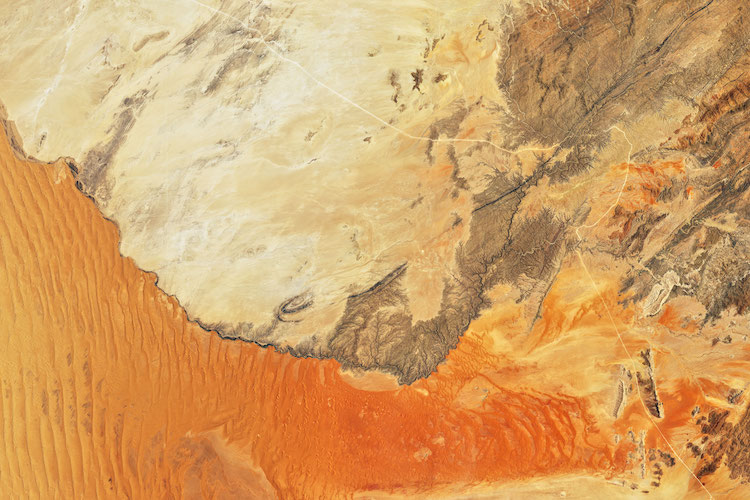 Dunas de arena en el desierto del Namib