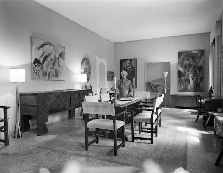 Peggy Guggenheim in her Home