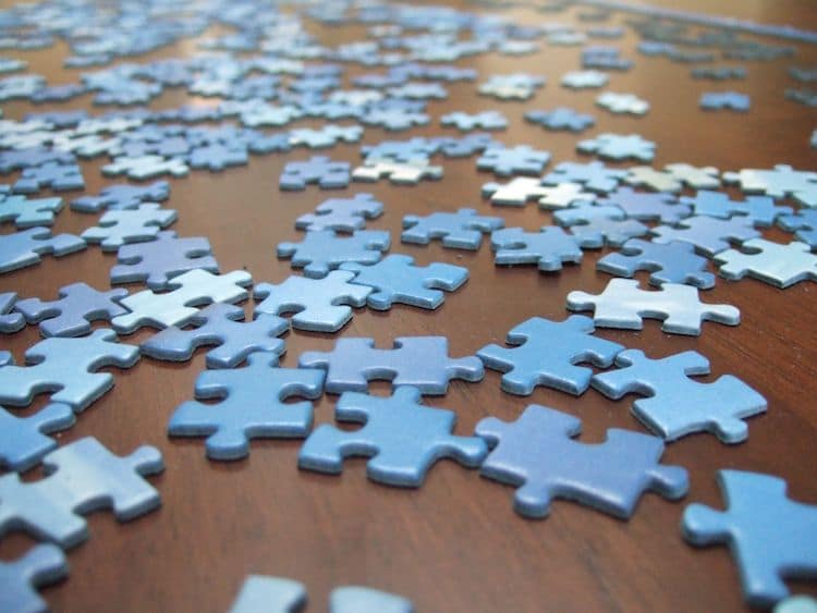 Photo of a Blue Puzzle