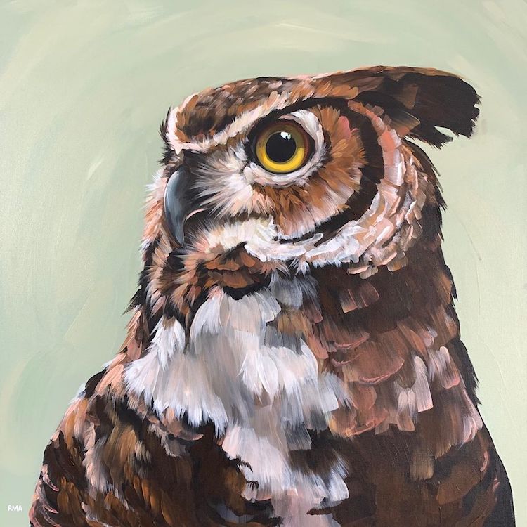 Bird Paintings by Rachel Altschuler