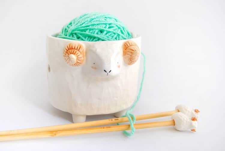 Sheep Yarn Bowl