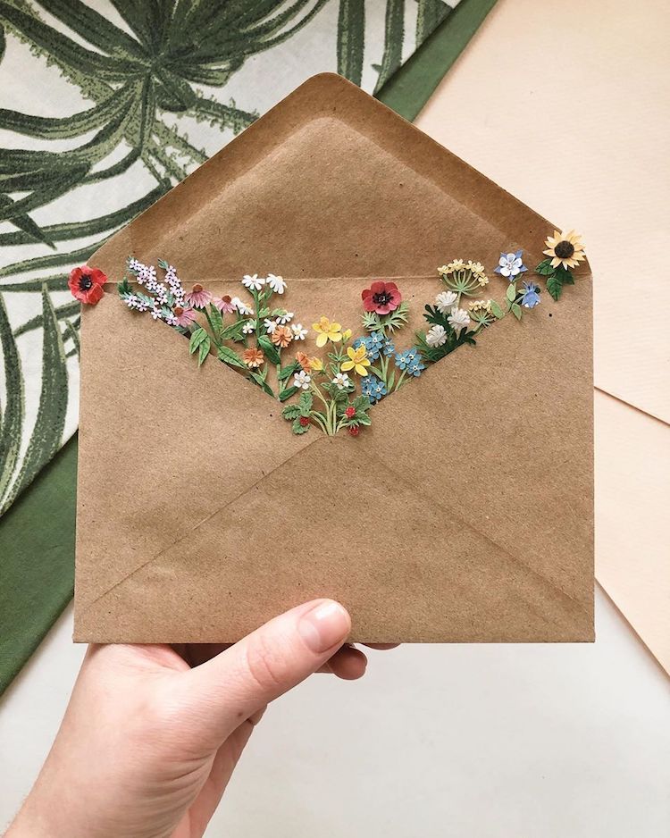 flores de papel por Tania Lissova