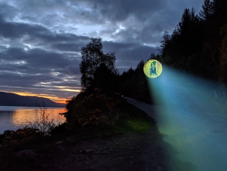 Hand Clapping Projection in Loch Ness