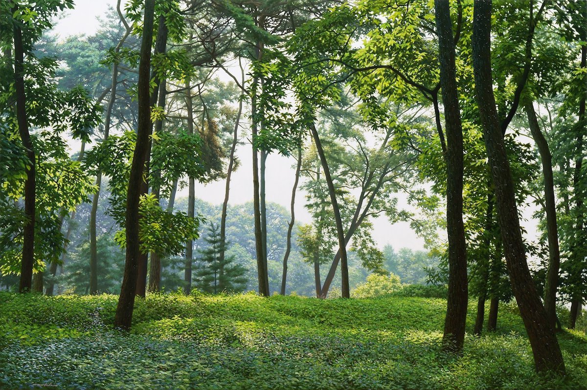 Pinturas de paisajes de An Jung-hwan