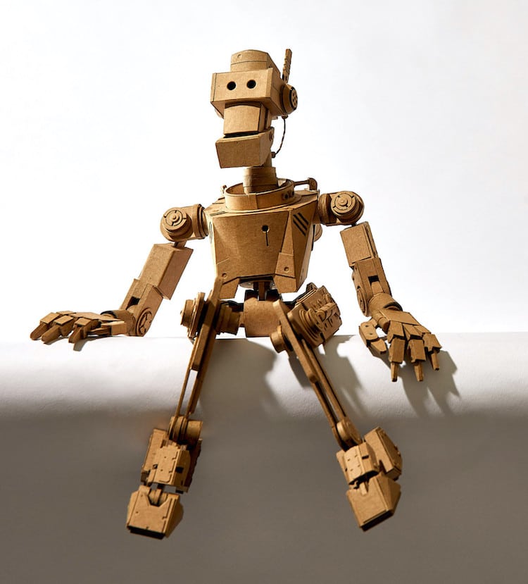 Cardboard Robots by Greg Olijnyk