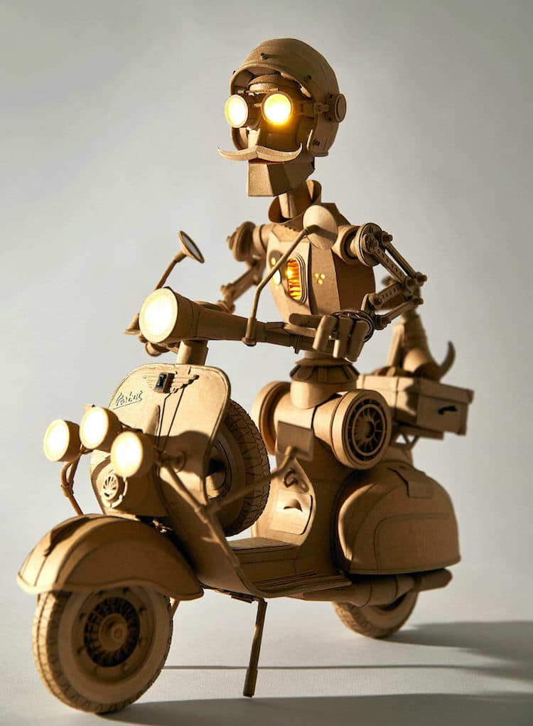 robots de carton por Greg Olijnyk