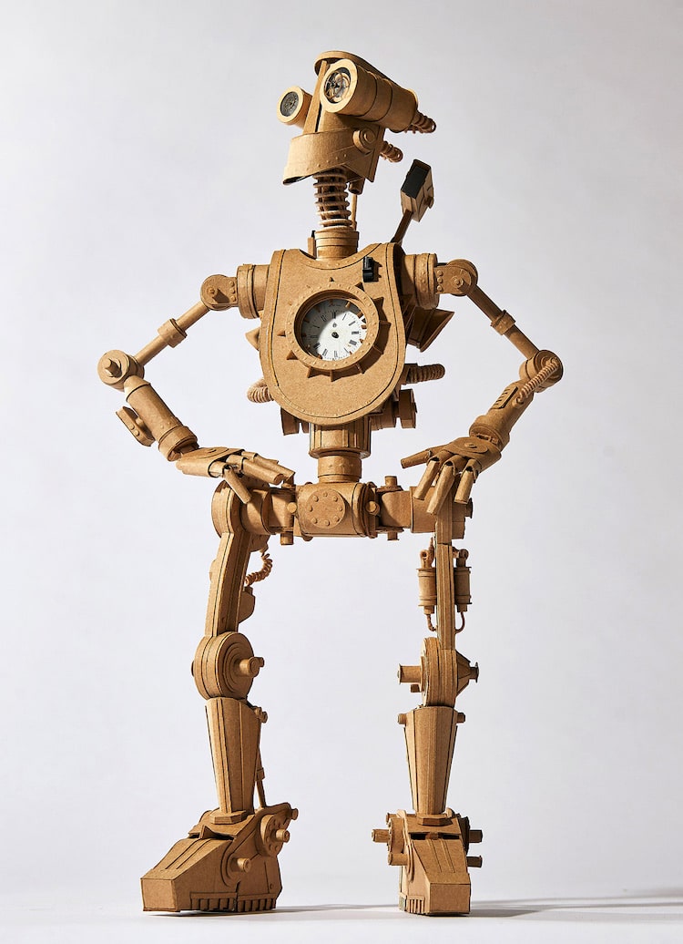 robots de carton por Greg Olijnyk