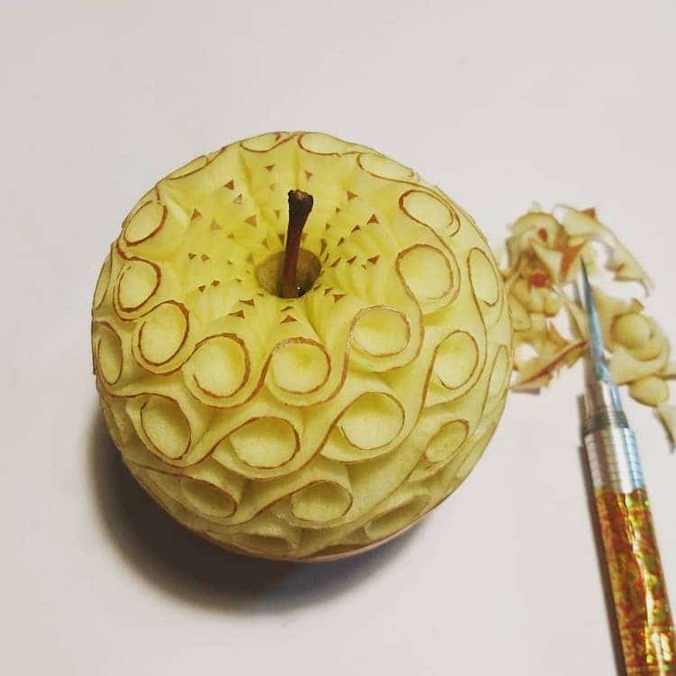 Carved Fruit and Vegetable Art by Takehiro Kishimoto