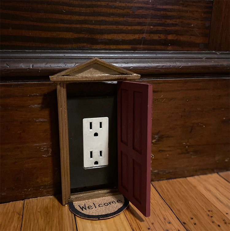 Dollhouse Door Outlet Cover